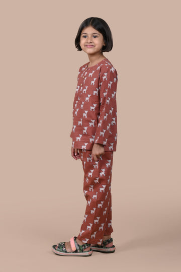 Brown Deer Night Suit Unisex