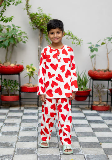 Green Booti Winter Nightsuit