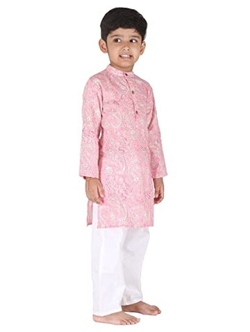 Pink Paisley Kurta Pajama Set of 2