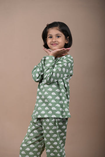 pure cotton girls co-ord set