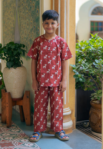 Block Printed Cotton Clothes for Boys