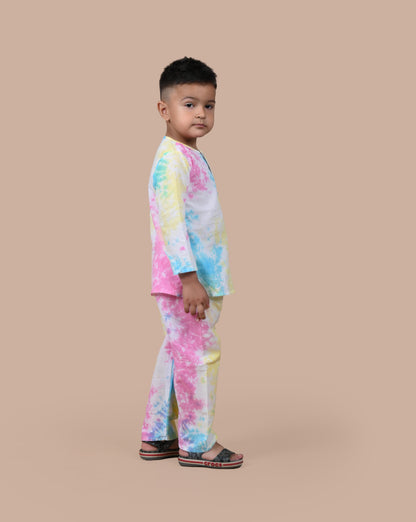 Multi Tie and Dye Night Suit