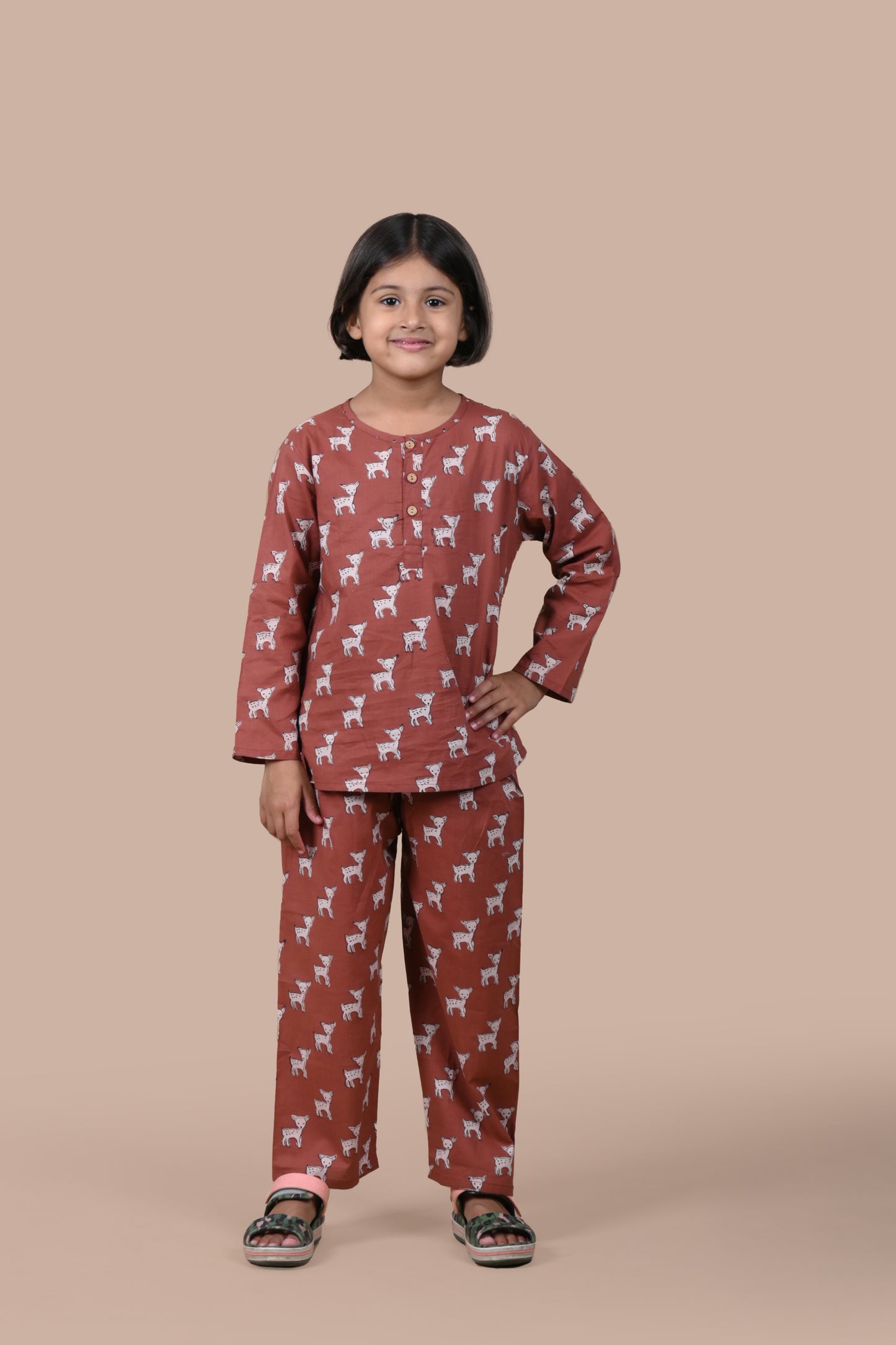 Brown Deer Night Suit Unisex