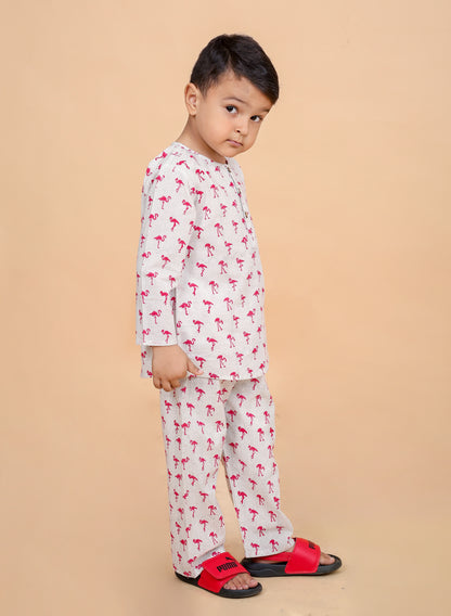 Flamingo Printed Night Suit