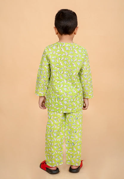 Green Dino Night Suit