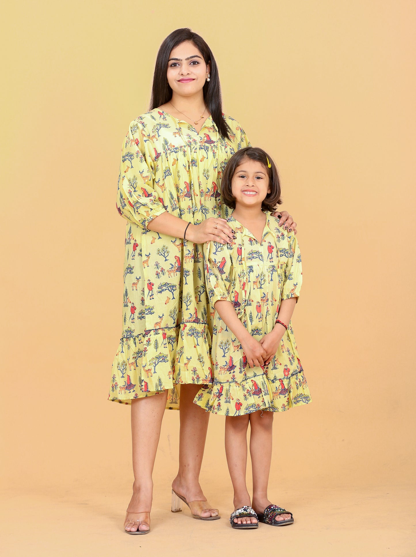 Copy of Mom baby Twinning Yellow Dress