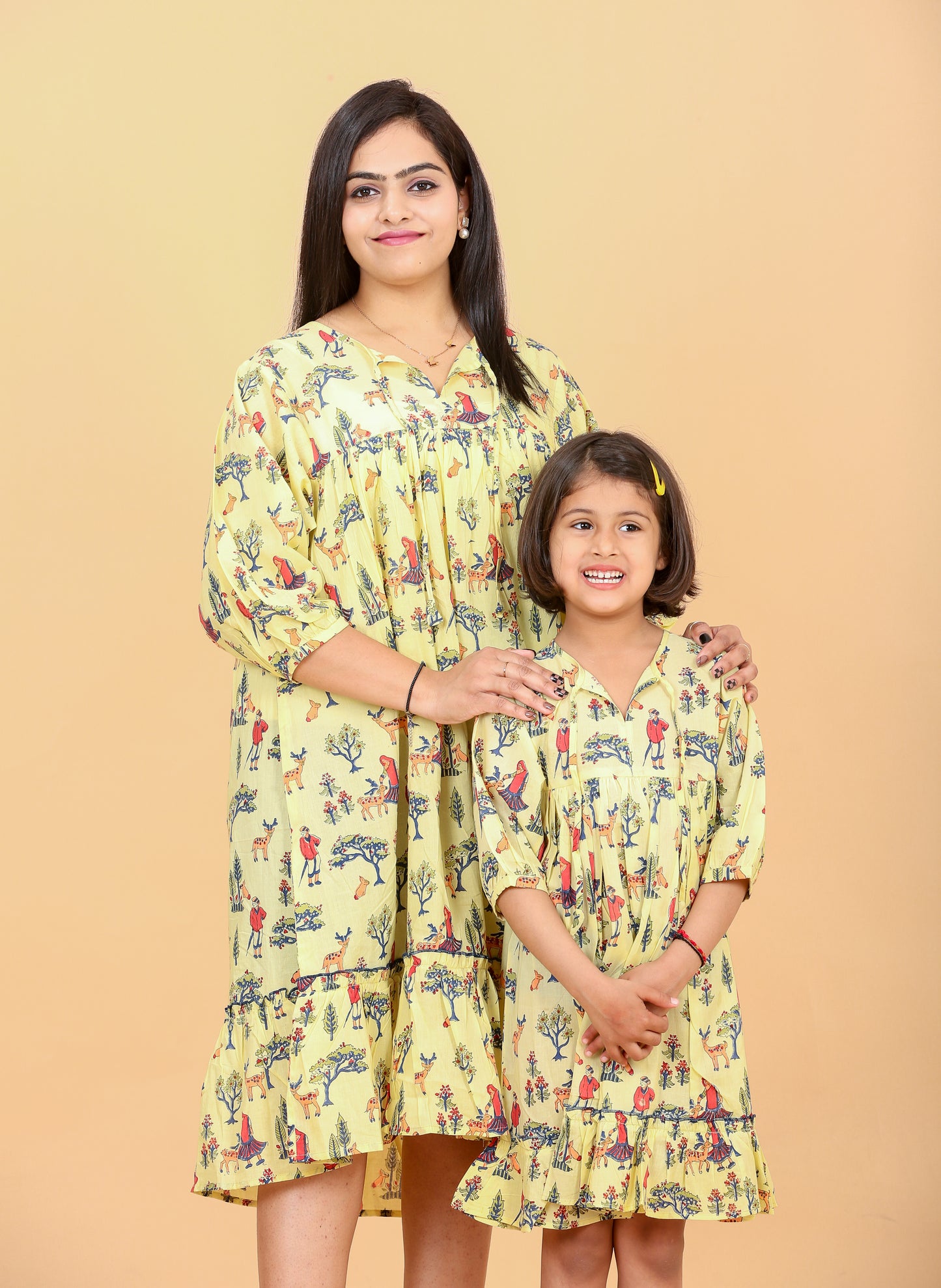 Copy of Mom baby Twinning Yellow Dress