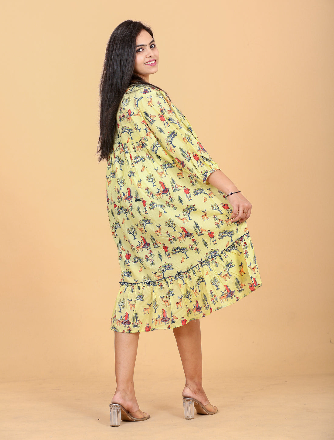 Yellow boota Women Dresses