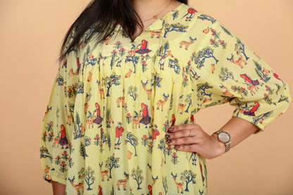 Yellow boota Women Dresses