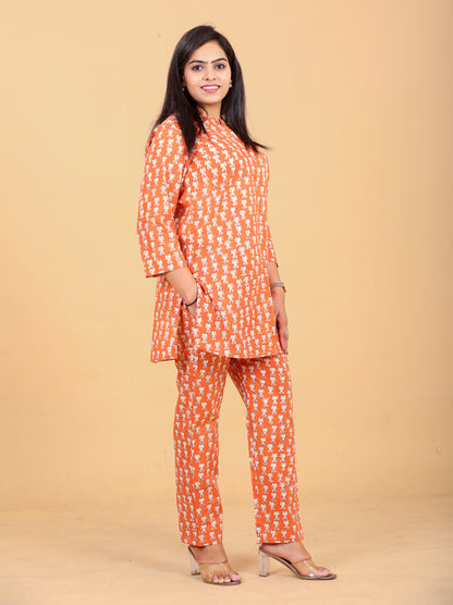 Orange Frog Co-ord Set forWomen