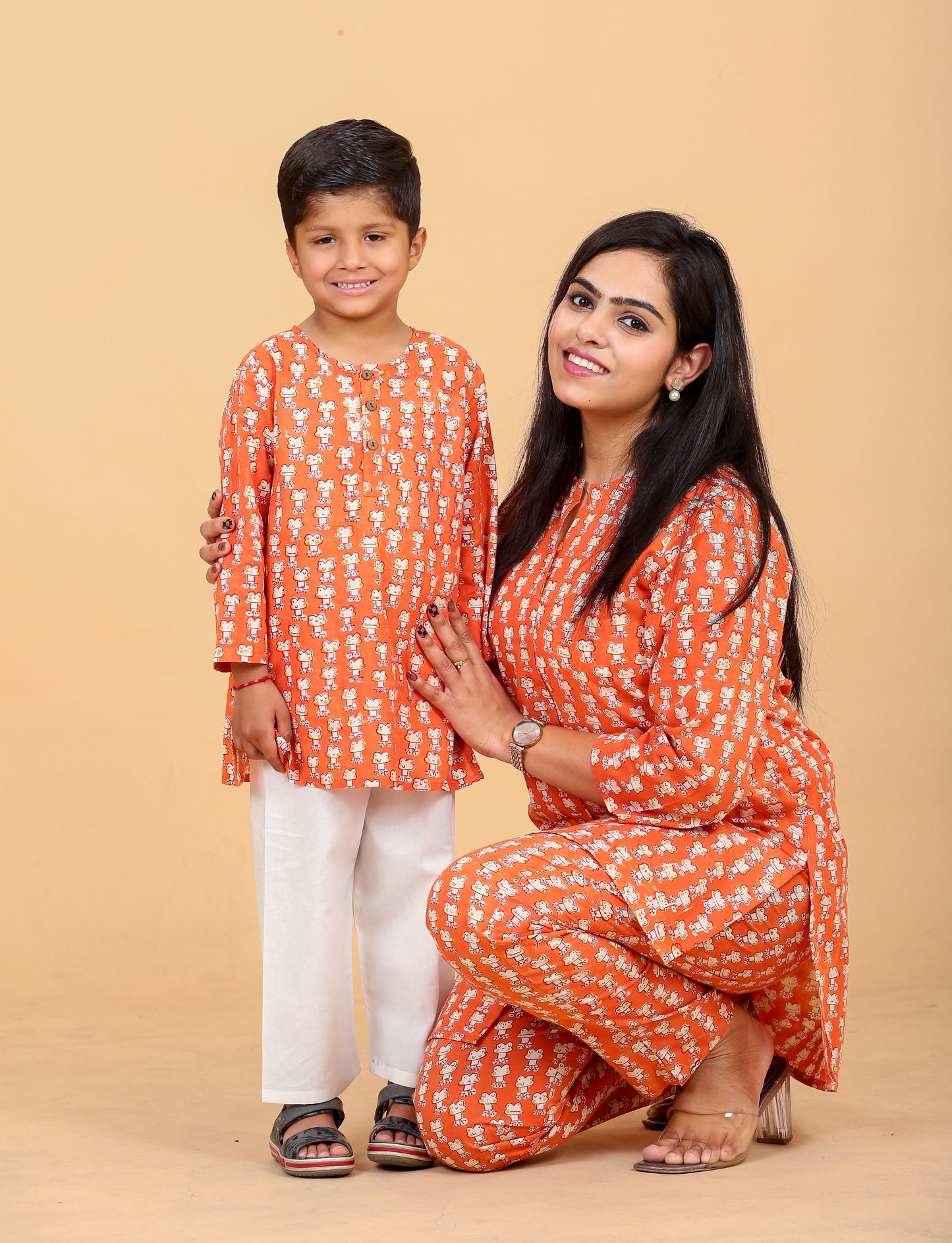 Orange Frog twinning Set