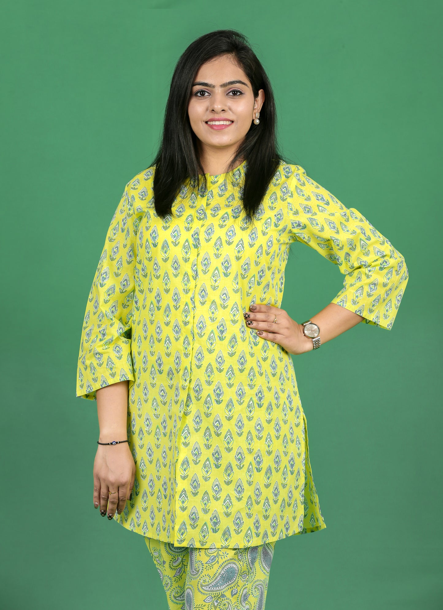 Lime Green Co-ord Set forWomen