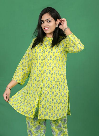 Lime Green Co-ord Set forWomen