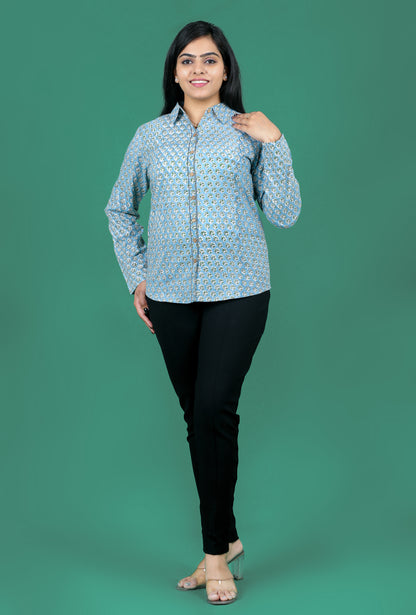 Blue Booti Women Shirts