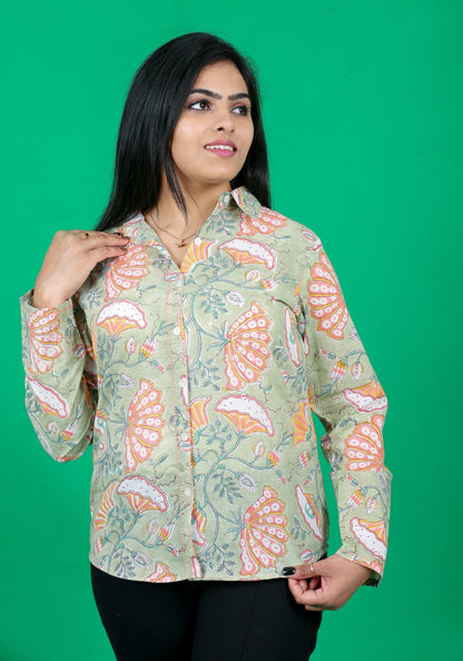 Pista green Jaal Women Shirts