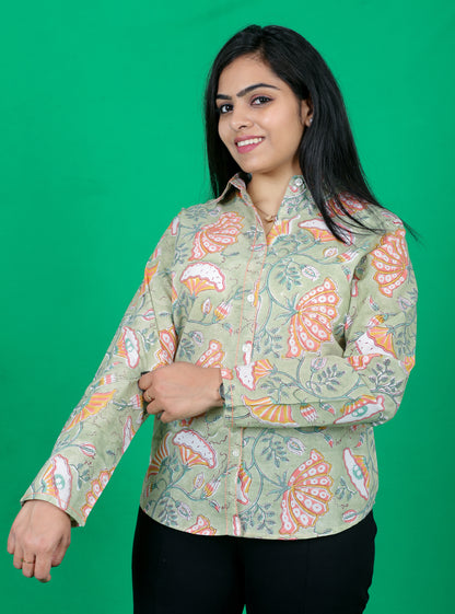 Pista green Jaal Women Shirts