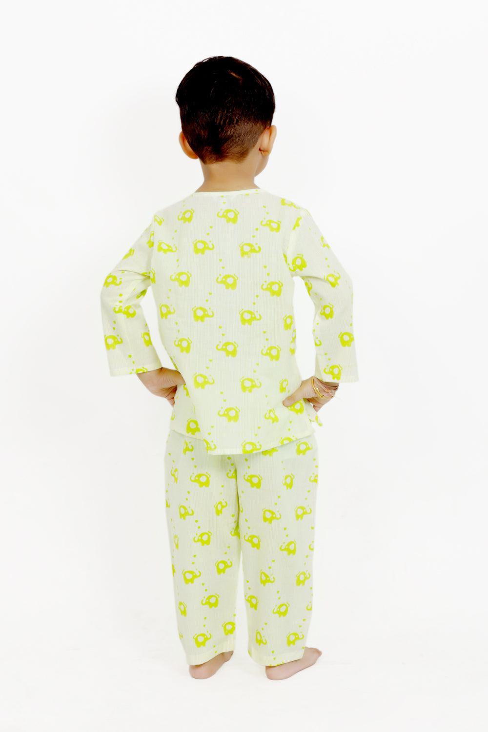 Lights Green Elephant Night Suit