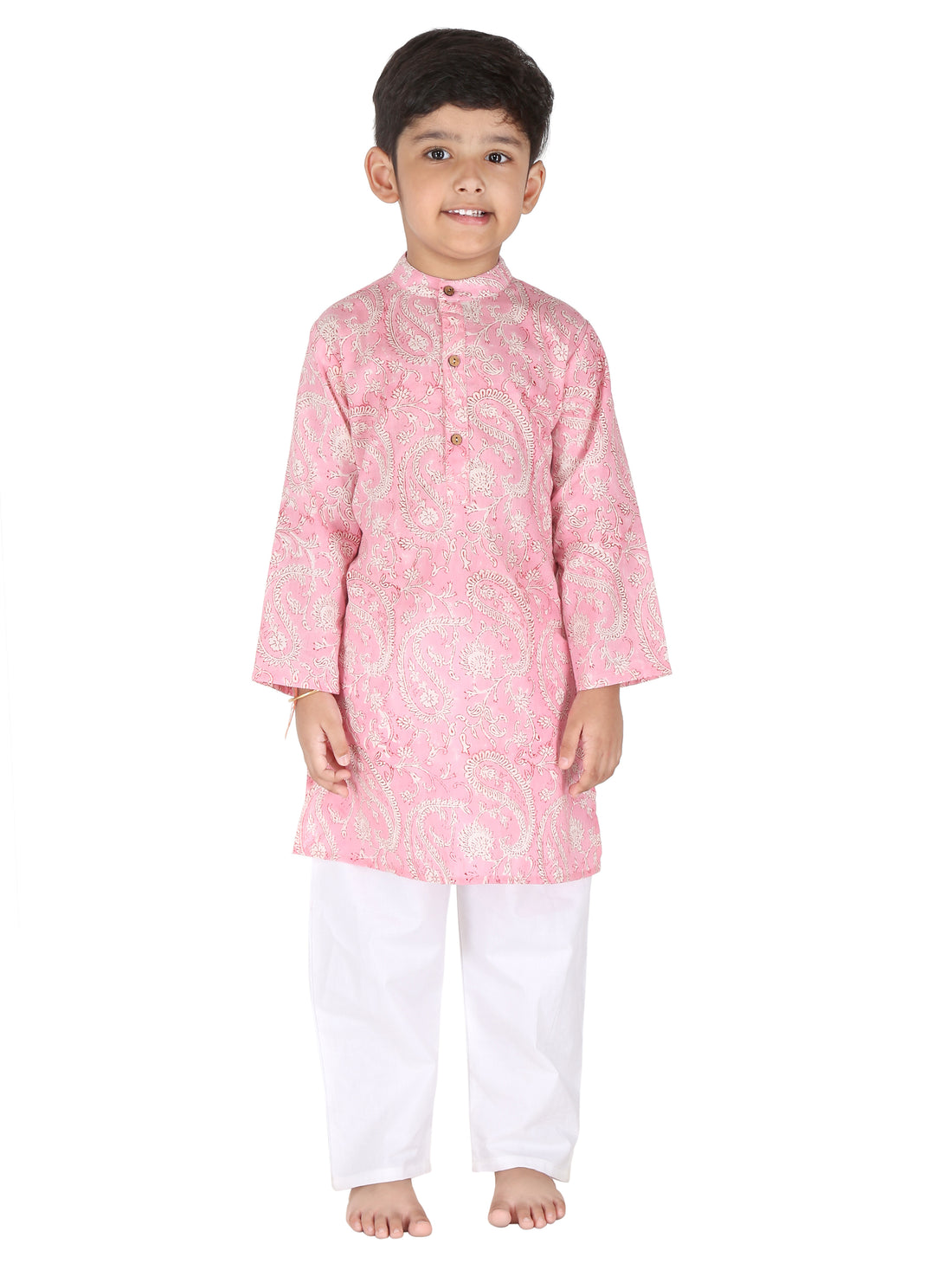 Pink Paisley Kurta Pajama Set of 2