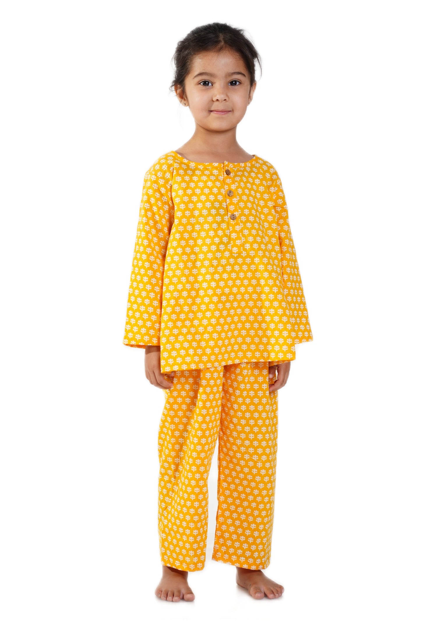 Mustard Booti And Brown Deer Night Suit Combo