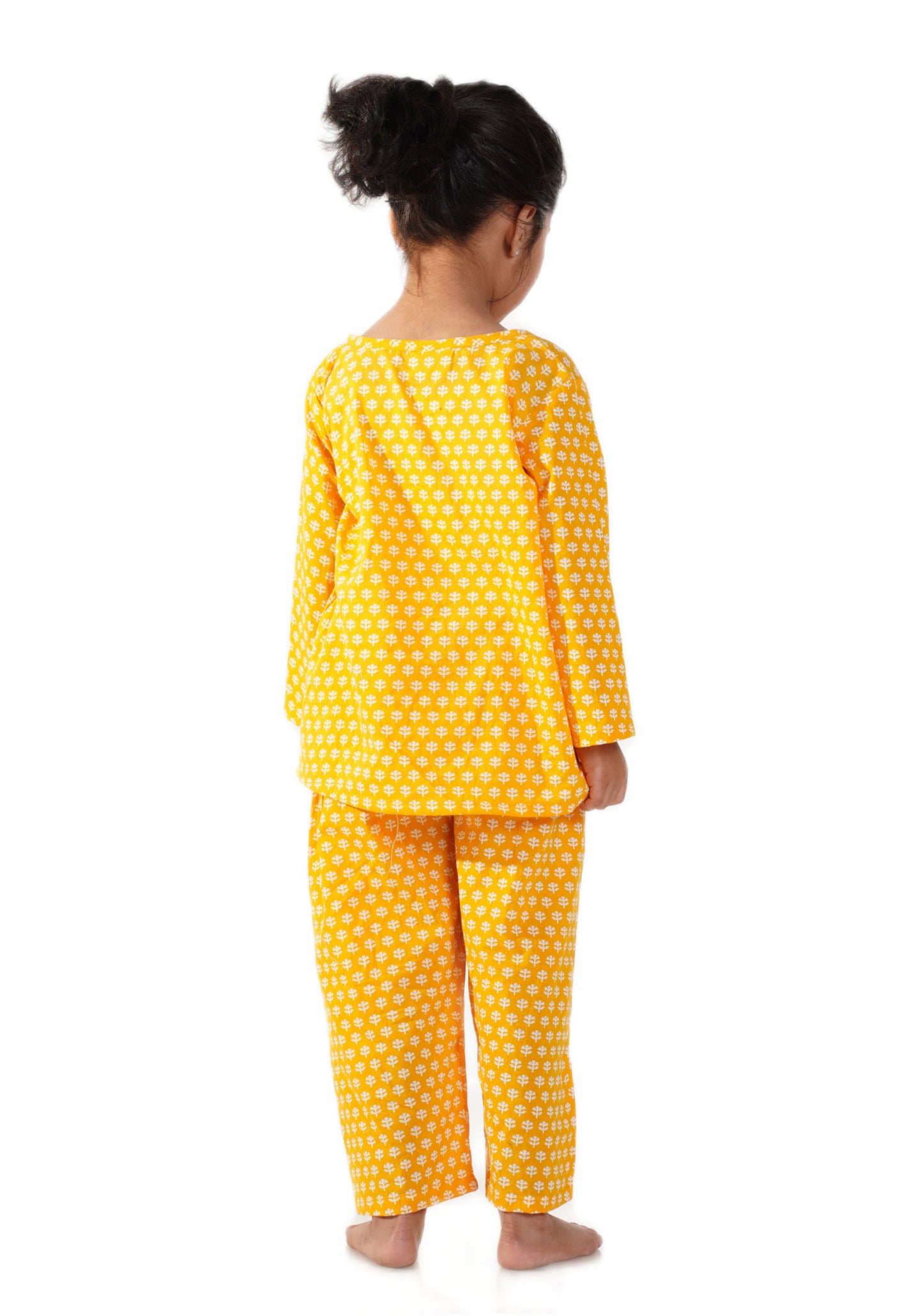 French fry and Mustard Booti Night Suit Combo