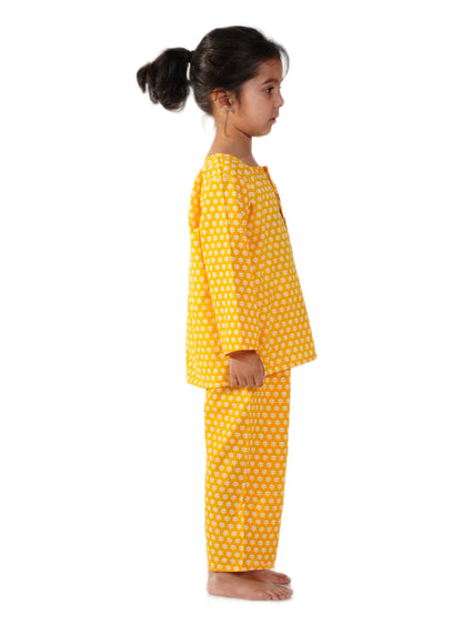 Mustard Booti And Brown Deer Night Suit Combo