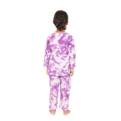 Purple Tye and Dye Night Suit