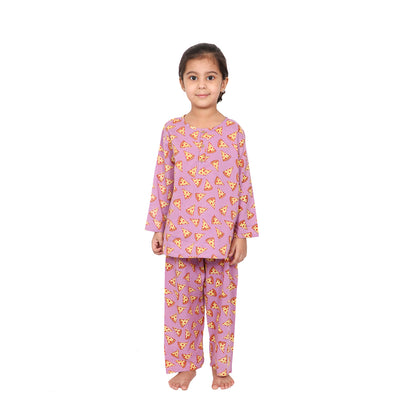 Pizza Print Night Suit Unisex