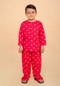 Red Whale pure cotton hand block printed pajama set for boys breathable summer nightwear