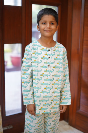 Crocodile Print Nightssuit