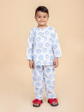 Blue Lion pure cotton hand block printed pajama set for boys breathable summer nightwear