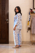 artisan hand block printed lion print nightwear women