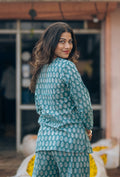 pure cotton leaf print lounge wear for women