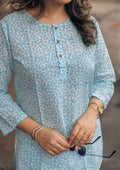 women leopard print cotton night suit