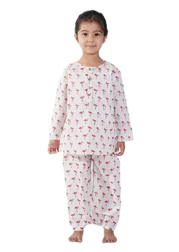 Pink cotton Printed Night suits