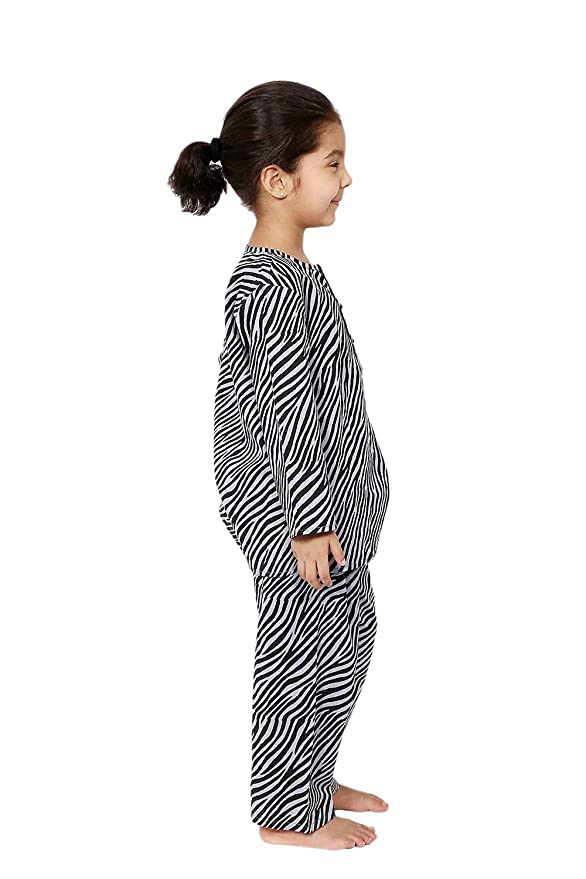 Zebra Print Hand Block Printed Night Suit