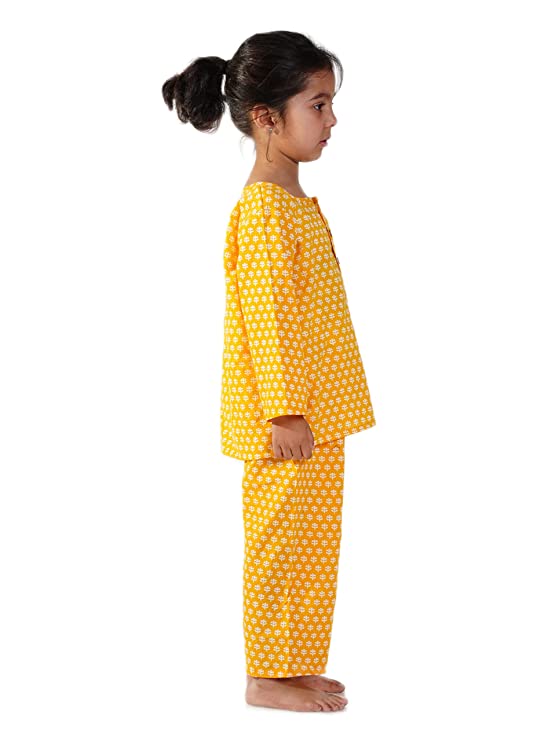 Mustard Booti Night Suit