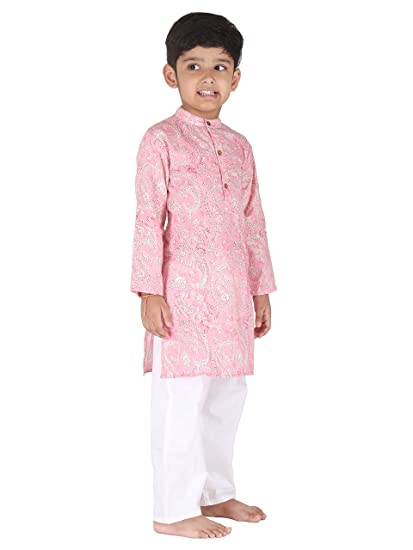 Pink Paisley Kurta Pajama Set of 2