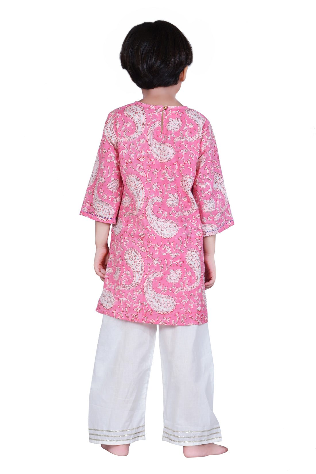 Pink Paisley Palazzo Suit - Set of 2