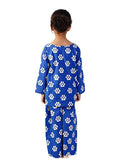 comfortable relaxed fit cotton pajama set for girls